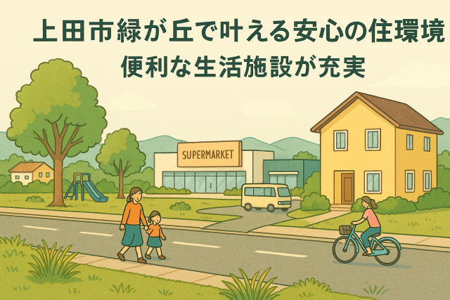 上田市緑が丘で叶える安心の住環境｜便利な生活施設が充実